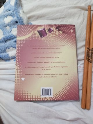 Libro Aprende a Tocar Batería + Baquetas