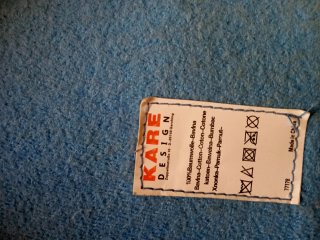 Butaca de diseño azul tela y madera