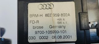 MOTOR ELEVALUNAS TRASERO DERECHO AUDI A4 BERLINA