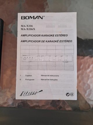 Amplificador Karaoke Boman Estéreo