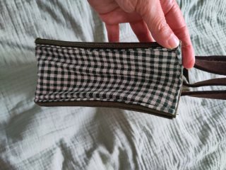 Borsetta Loden con cervo ricamato