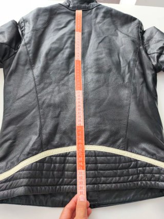 Chaqueta Cuero Y2K Motera Parches