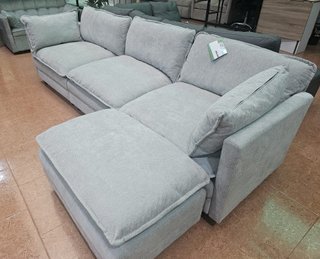 Sofá modular gris de 272cm