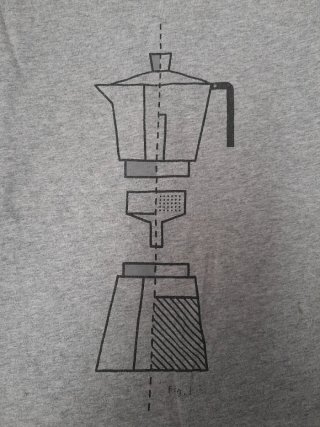 Camiseta Coffee Machine GOOD AS OLD Talla M