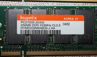 2x Hynix 256MB DDR 333MHz CL2.5 SODIMM