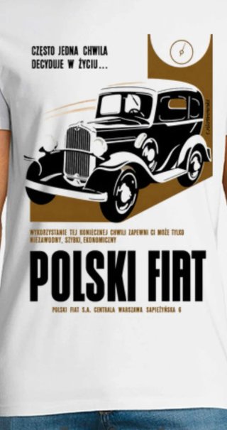 Camiseta Polski Fiat Blanca