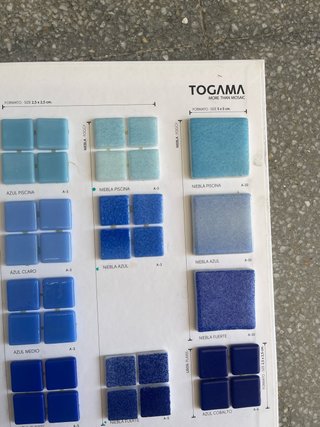 Gresite Piscina Azul 33x33
