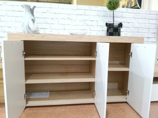 Cómoda Ambar Gris y Blanca