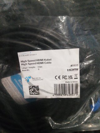 Cable HDMI 4K 7.5m KabelDirekt, flexible
