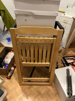 Silla de madera plegable