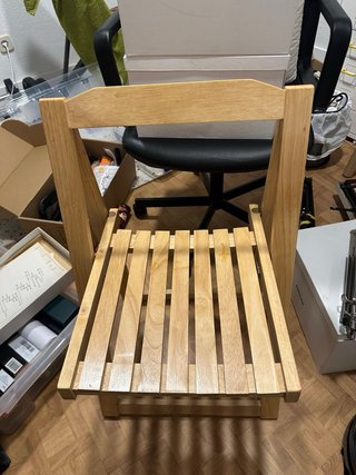 Silla de madera plegable