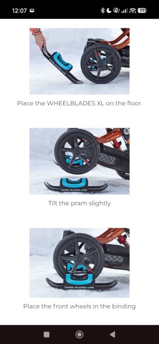 Esquís para carrito bebé Nicon
