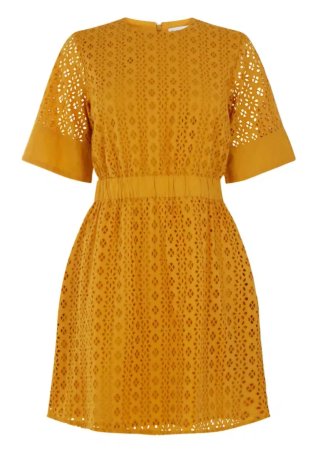 Vestido amarillo Warehouse