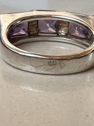 Anillo Plata T18 Amatista