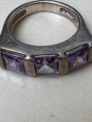 Anillo Plata T18 Amatista