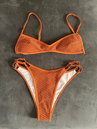 Bikini arancione/ruggine taglia L