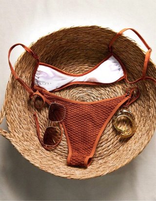 Bikini arancione/ruggine taglia L