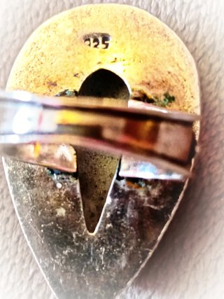 Anillo Plata 925 con Piedra Zafiro Azul