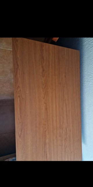 Mesa Escritorio Madera Marrón 100x78cm desmontado