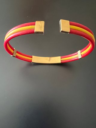 Bracciale Spagna Oro 18K e Gomma Uomo