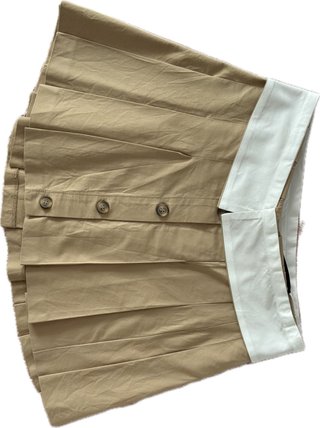 Falda ZARA Plisada Beige Talla M