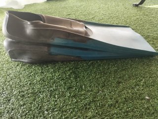 Aletas Snorkel Tribord Decathlon 38-39 Azul/Negro