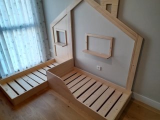 Camas Montessori Gemelas Madera Natural