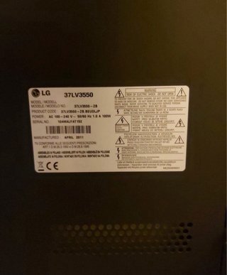 Televisor LG 37 pulgadas