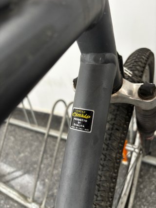 Bicicleta Vintage Gris con Portaequipajes