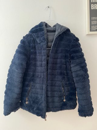 Abrigo reversible azul marino