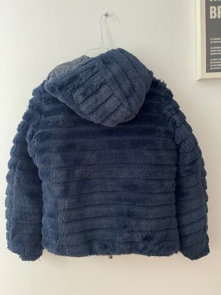 Abrigo reversible azul marino