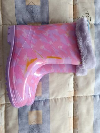 Botas de agua niña lila y morado talla 34
