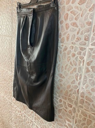 Gonna lunga in vera pelle vintage