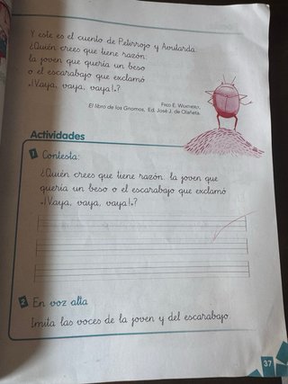 Milhojas, 1 Primaria lecturas antología