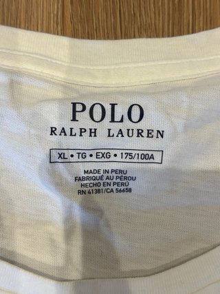 Maglietta Polo Ralph Lauren bianca XL