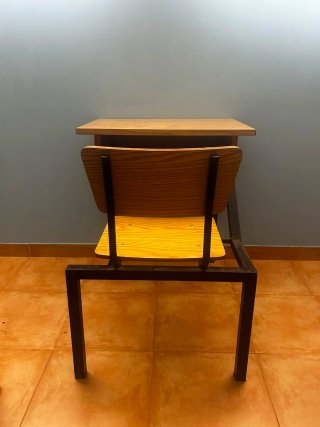 Pupitre madera y metal