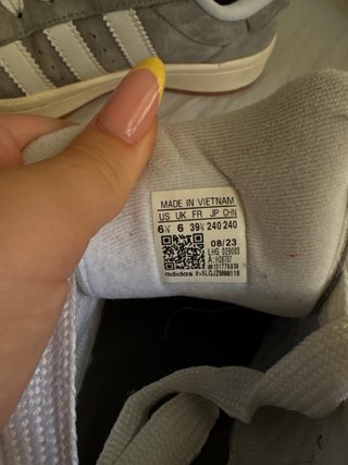 Adidas Campus Grises Talla 39 1/3