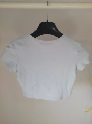 Camiseta Bershka Turquesa Talla XS