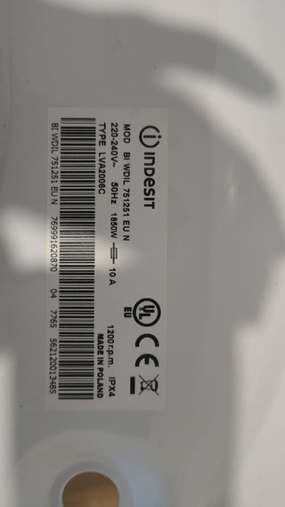 Bomba desague lavadora Indesit