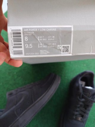 Nike Air Force 1 Black Canvas