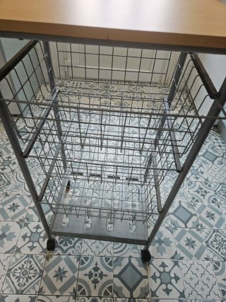 Carro Auxiliar Cocina con Ruedas
