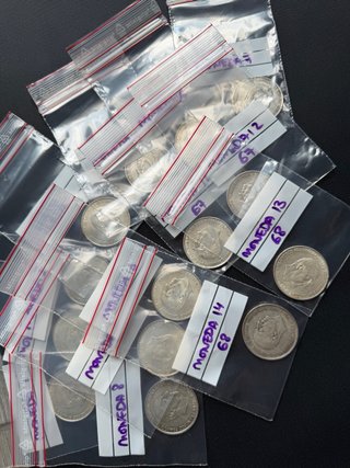 14 Monedas 100 Pesetas Plata 1966 Franco