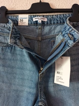 Pantalón vaquero recto Green Coast Talla 36