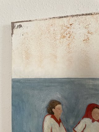 Cuadro abstracto mujeres en el agua