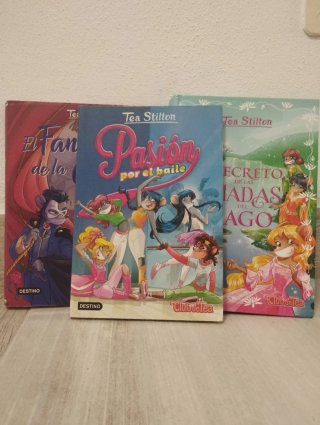 Lote dos libros de la colección "Tea Stilton"