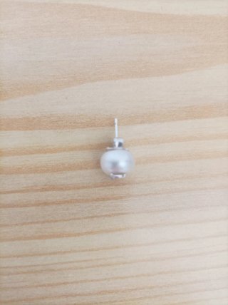 Pendiente Tous perla oso plata