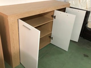 Cómoda Aparador 3 Puertas Madera Blanca