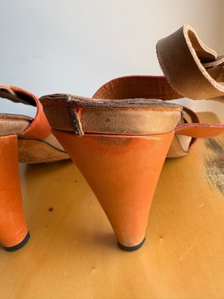 Sandalias Looky Made in Spain Y2K T39 suela cuero