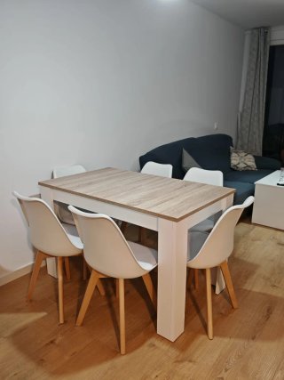 Mesa extensible comedor 123-173x75cm