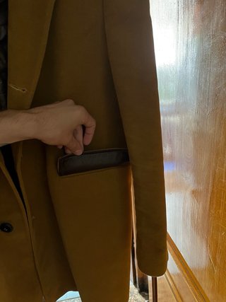 Elegante cappotto uomo color cammello